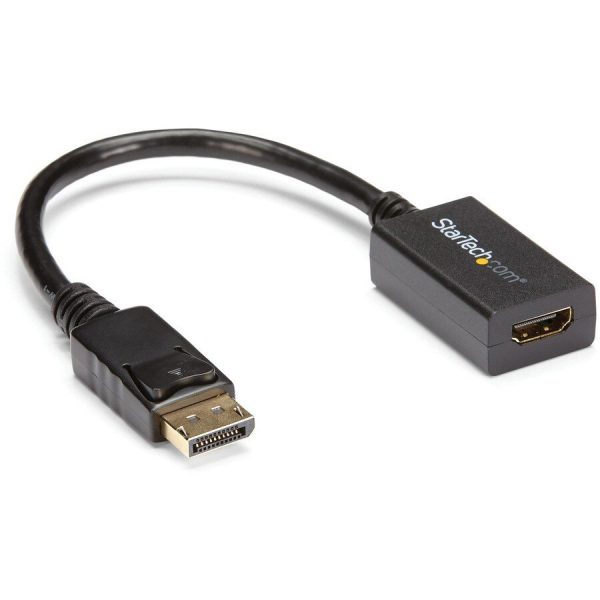 StarTech.com DisplayPort to HDMI Adapter, Passive DP 1,2 to HDMI Dongle, DP Male to HDMI Female Video Converter