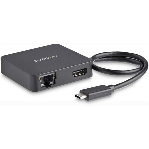 StarTech.com USB C Multiport Adapter - Portable TB3/USB Type-C Mini Dock 4K HDMI - GbE, USB 3.0 Hub