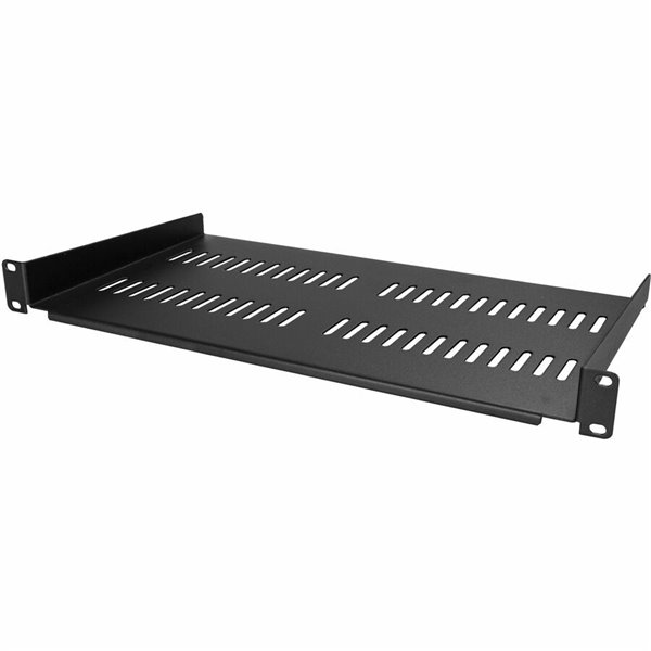 StarTech.com 1U 19 Vented Server Rack Cabinet Shelf - Fixed 10in Deep Cantilever Tray w/Cage Nuts – Image 6