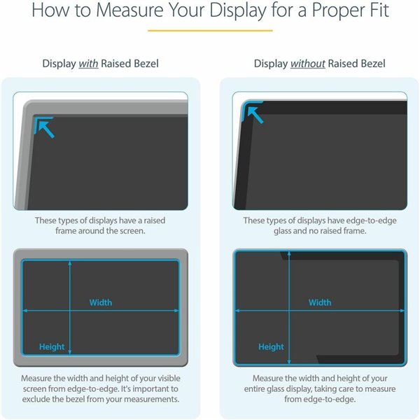 StarTech.com 24in Monitor Privacy Screen, Anti-Glare Blue Light Filter, Screen Protector, Matte/Glossy, TAA Compliant – Image 10