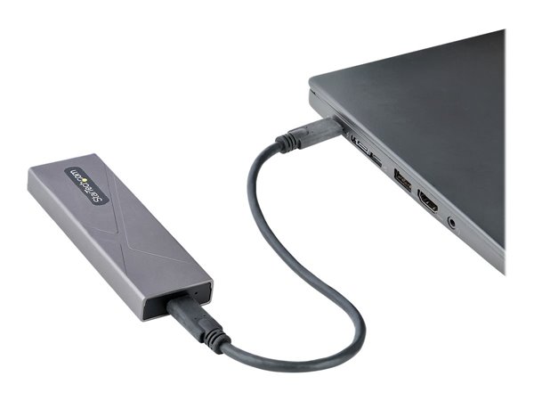 StarTech.com USB-C 10Gbps M.2 PCIe NVMe or M.2 SATA SSD Enclosure - Tool-free M.2 SSD Aluminum Case – Image 4