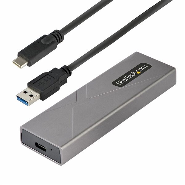 StarTech.com USB-C 10Gbps M.2 PCIe NVMe or M.2 SATA SSD Enclosure - Tool-free M.2 SSD Aluminum Case – Image 10