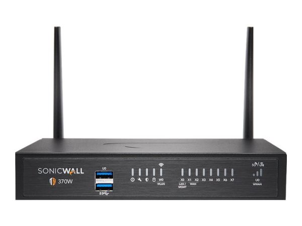 SonicWall TZ Series (Gen 7) TZ370W - security appliance - Wi-Fi 5 - with 3 years Advanced Protection Service Suite and